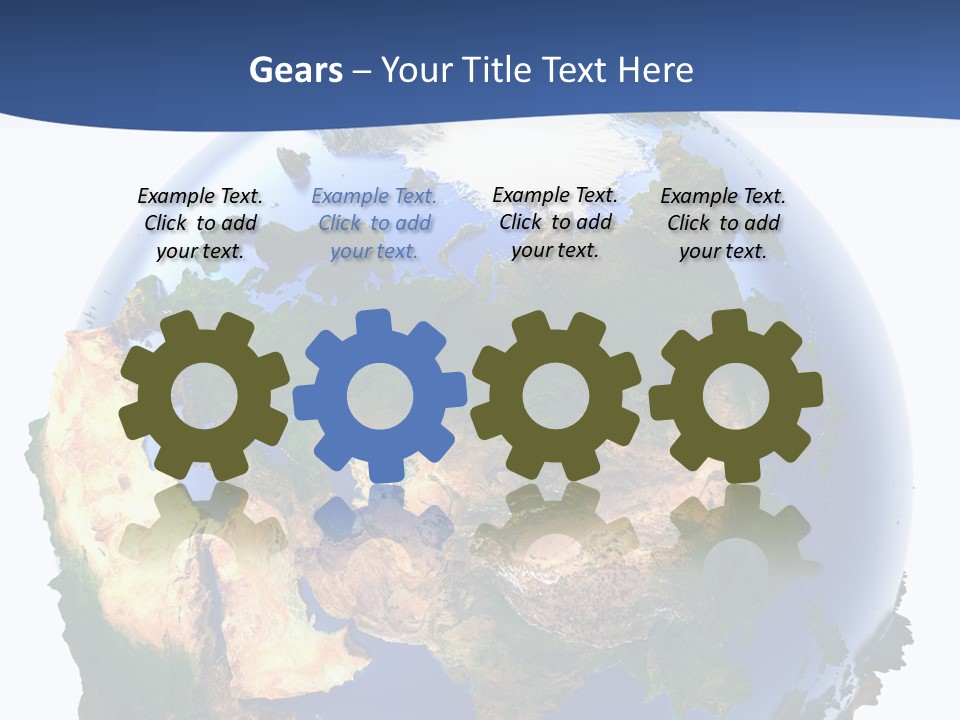 White World Navigate PowerPoint Template