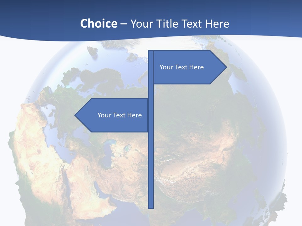White World Navigate PowerPoint Template