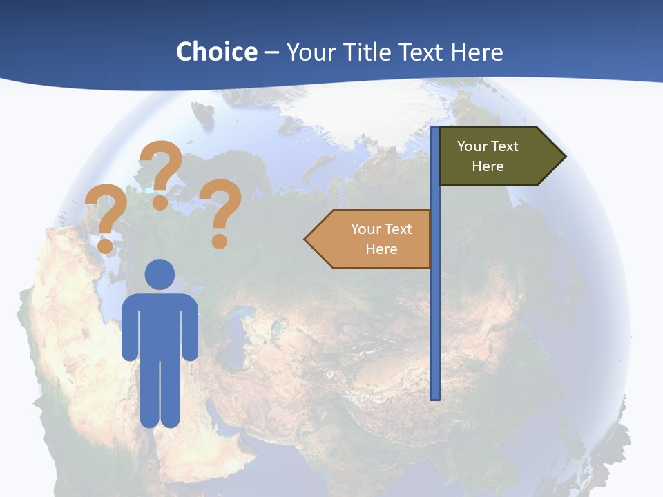 White World Navigate PowerPoint Template