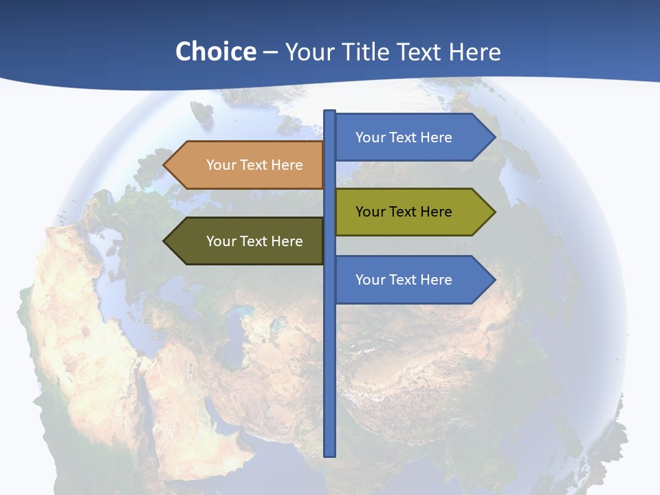 White World Navigate PowerPoint Template