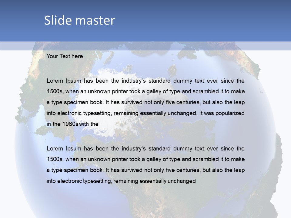 Globe Relief PowerPoint Template