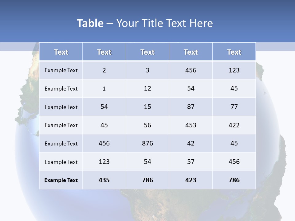 Globe Relief PowerPoint Template