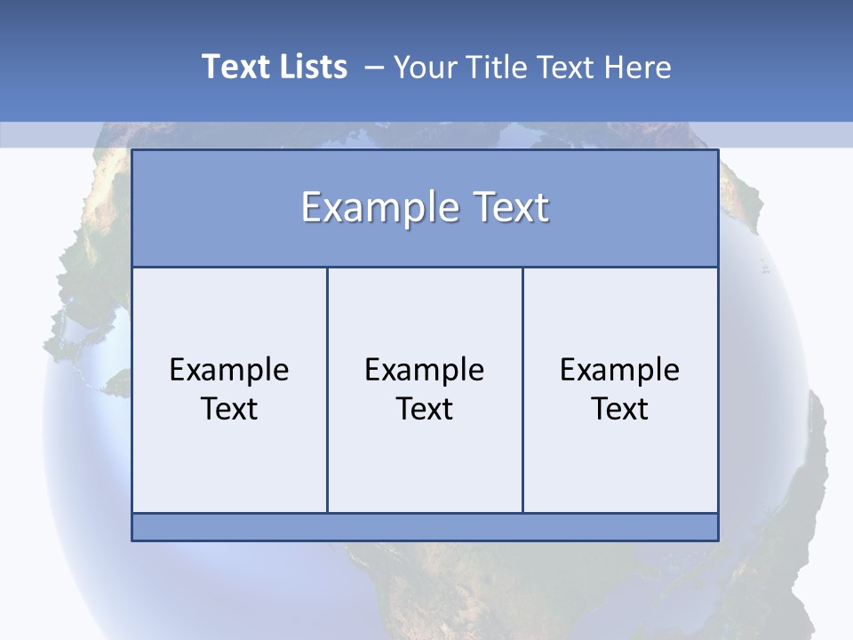 Globe Relief PowerPoint Template