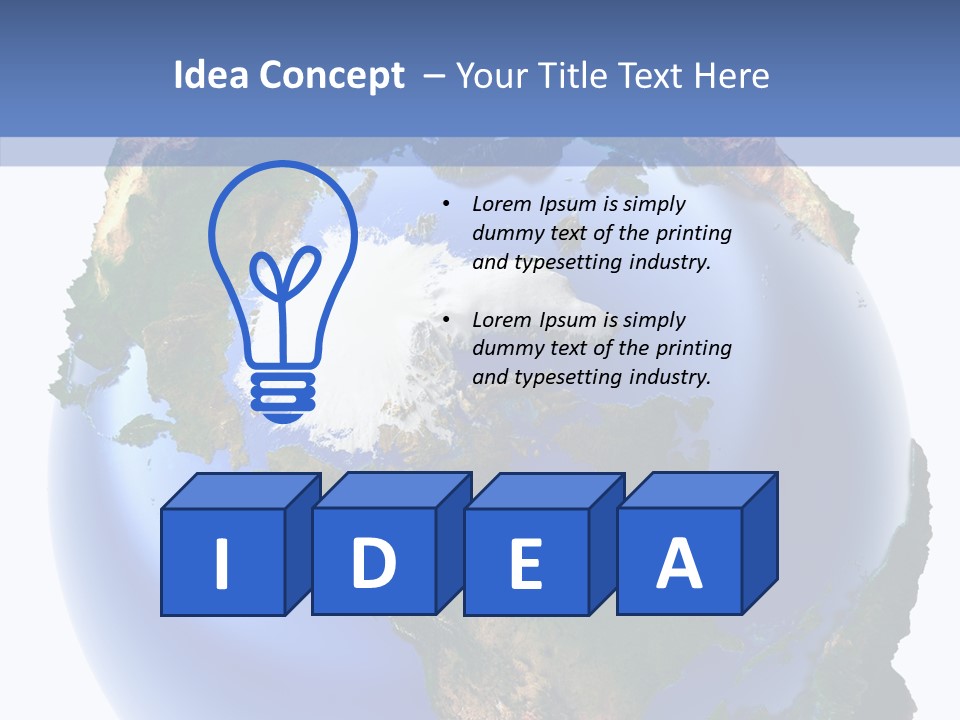 Globe Relief PowerPoint Template