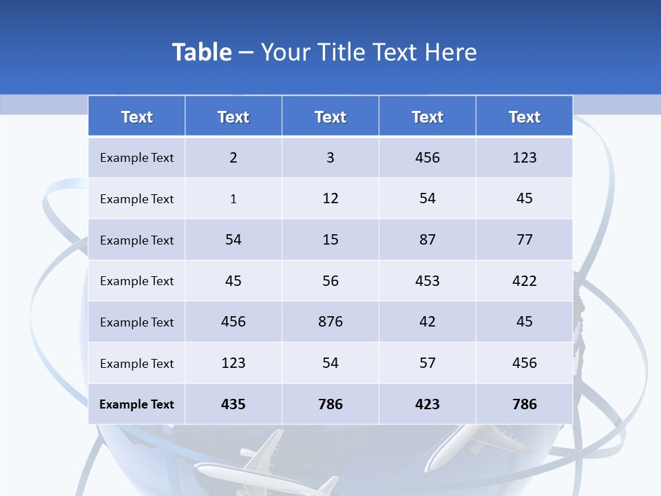 Air Travel PowerPoint Template