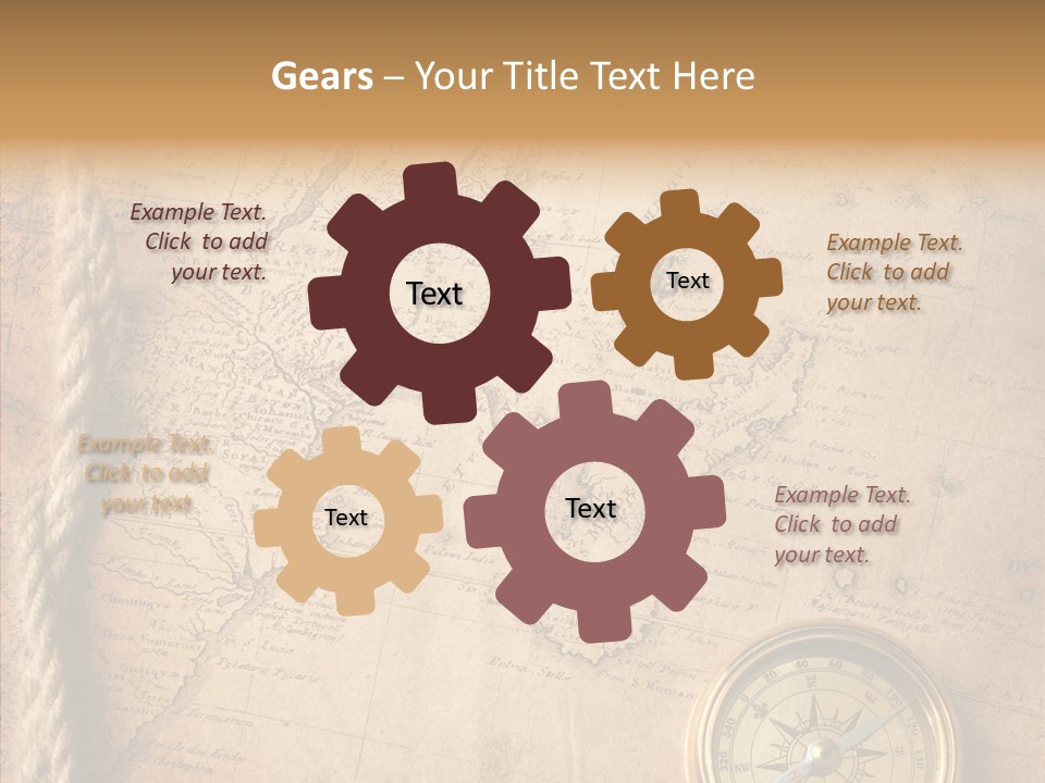 Century Map Jacket PowerPoint Template