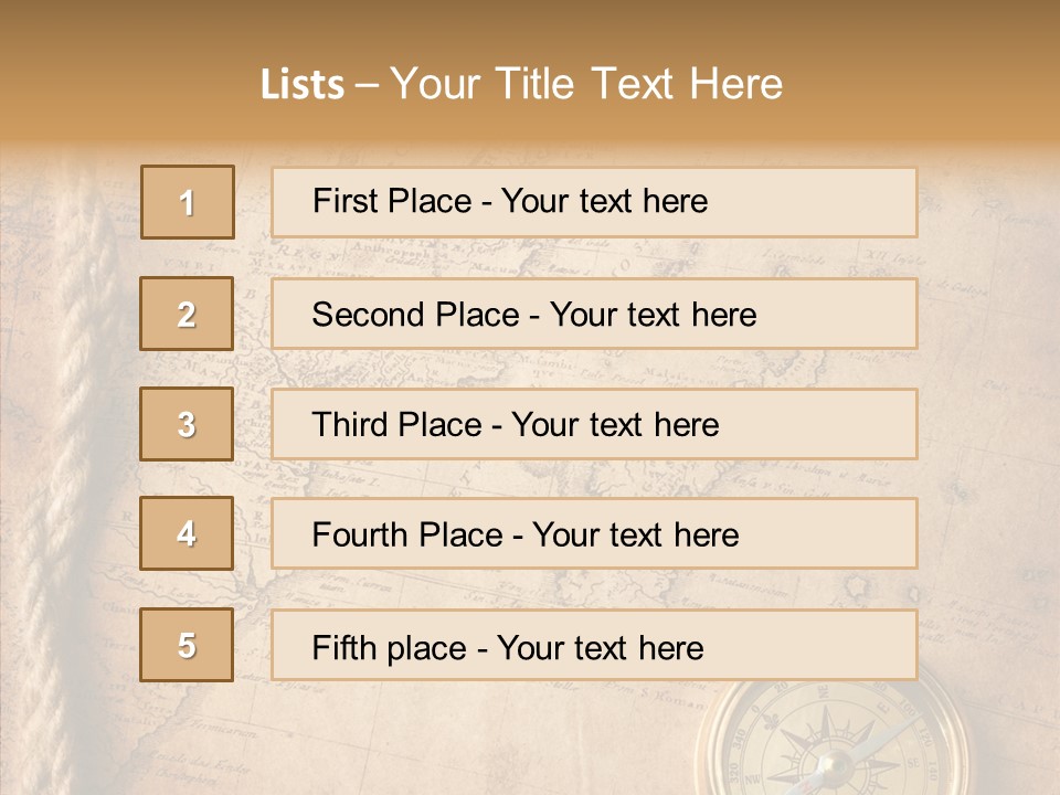 Century Map Jacket PowerPoint Template