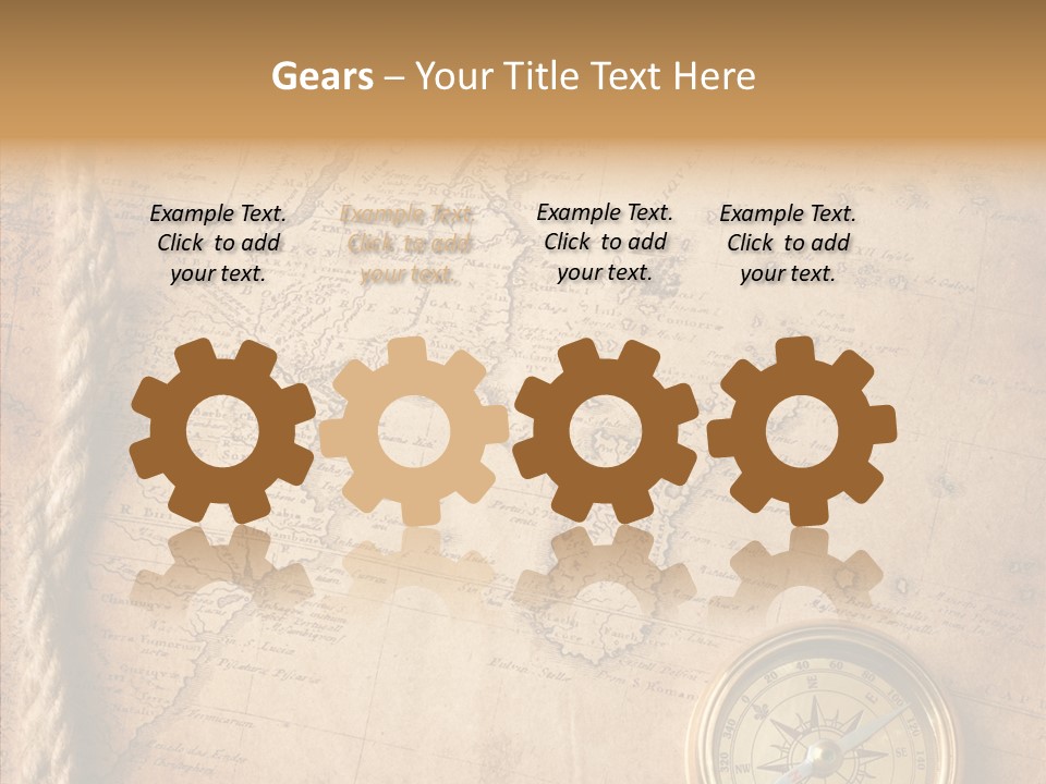 Century Map Jacket PowerPoint Template