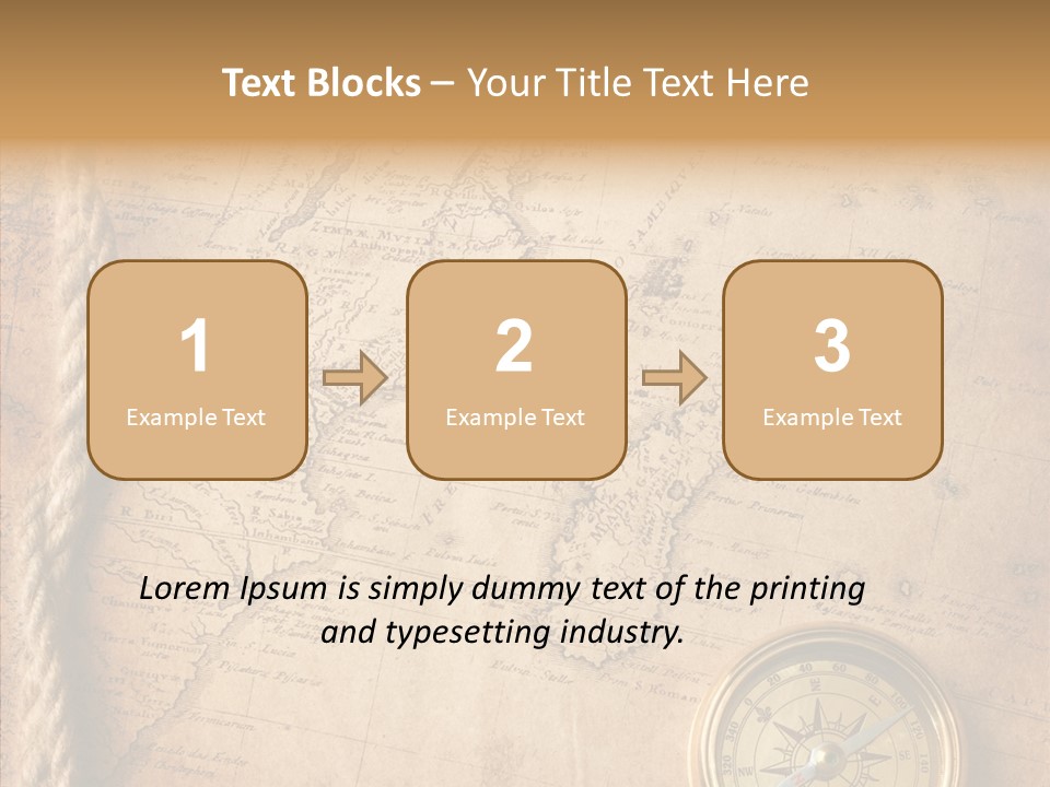 Century Map Jacket PowerPoint Template