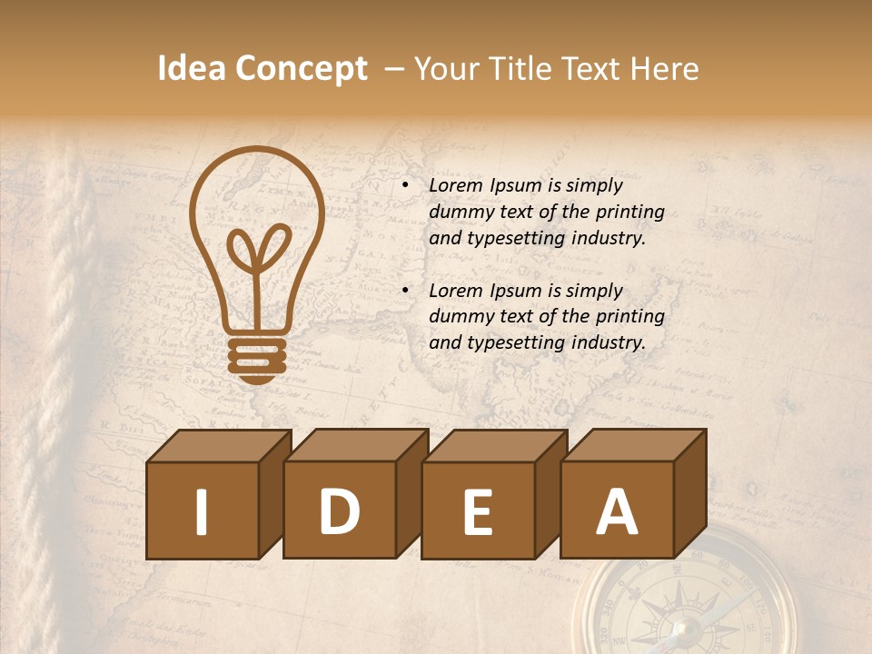 Century Map Jacket PowerPoint Template