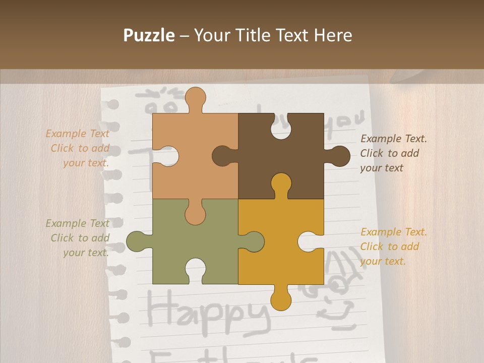 Father's Day Handmade Gifts PowerPoint Template