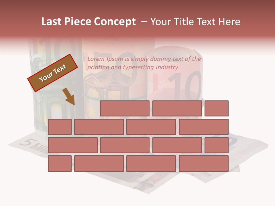 European Roll Euro PowerPoint Template