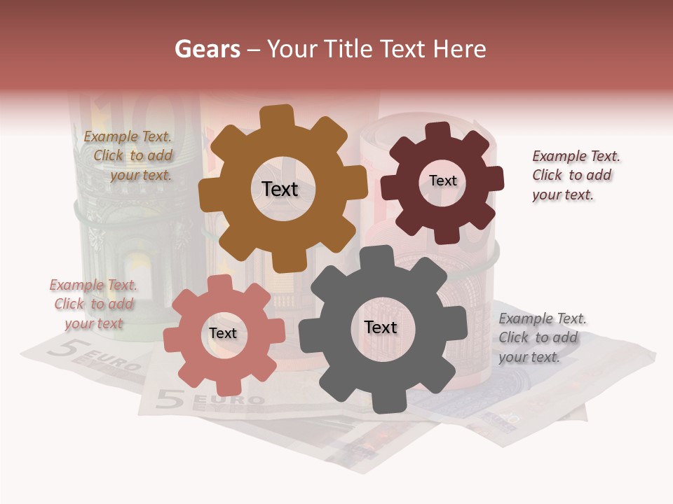 European Roll Euro PowerPoint Template