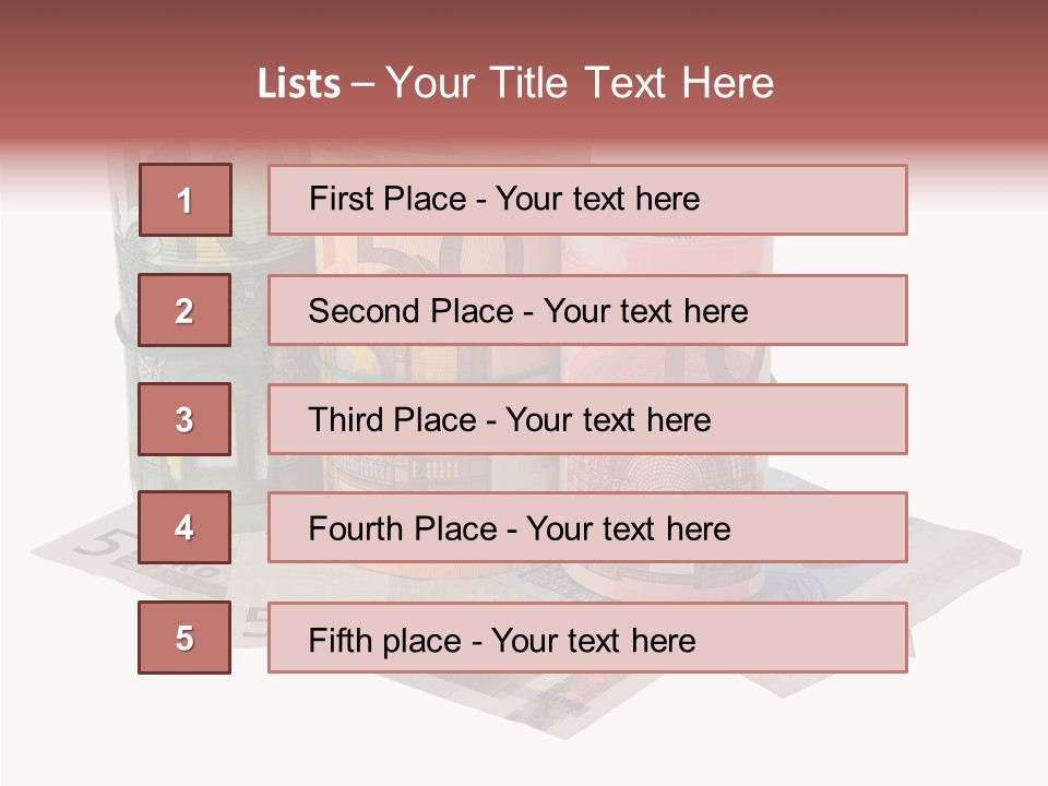 European Roll Euro PowerPoint Template