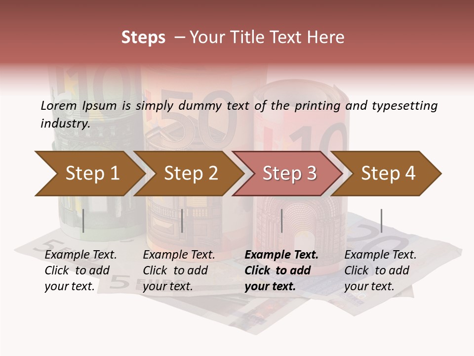 European Roll Euro PowerPoint Template