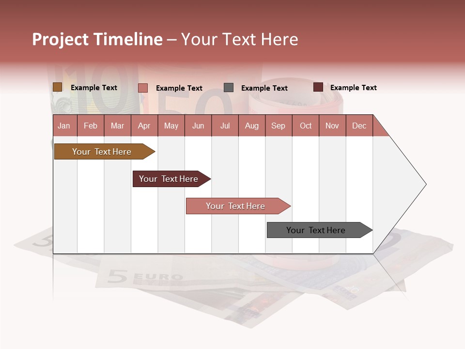 European Roll Euro PowerPoint Template