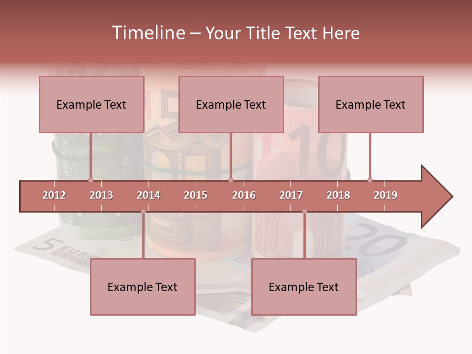 European Roll Euro PowerPoint Template