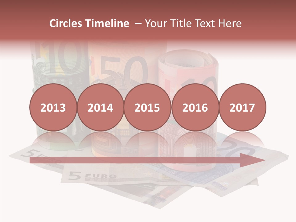 European Roll Euro PowerPoint Template