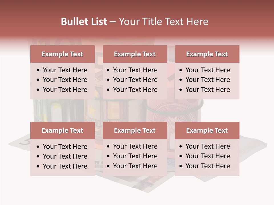 European Roll Euro PowerPoint Template