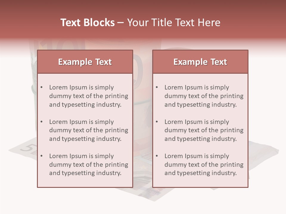 European Roll Euro PowerPoint Template