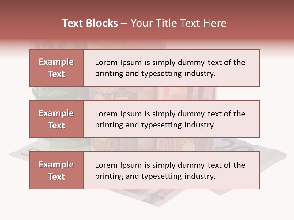 European Roll Euro PowerPoint Template