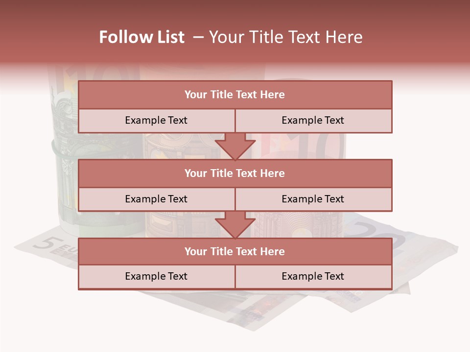 European Roll Euro PowerPoint Template