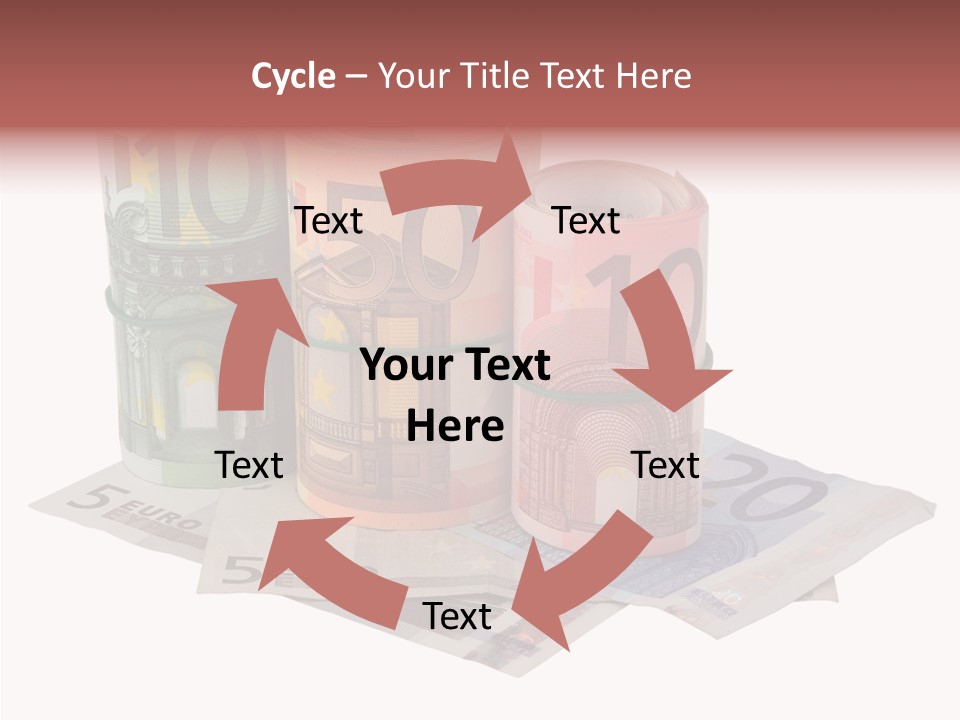 European Roll Euro PowerPoint Template