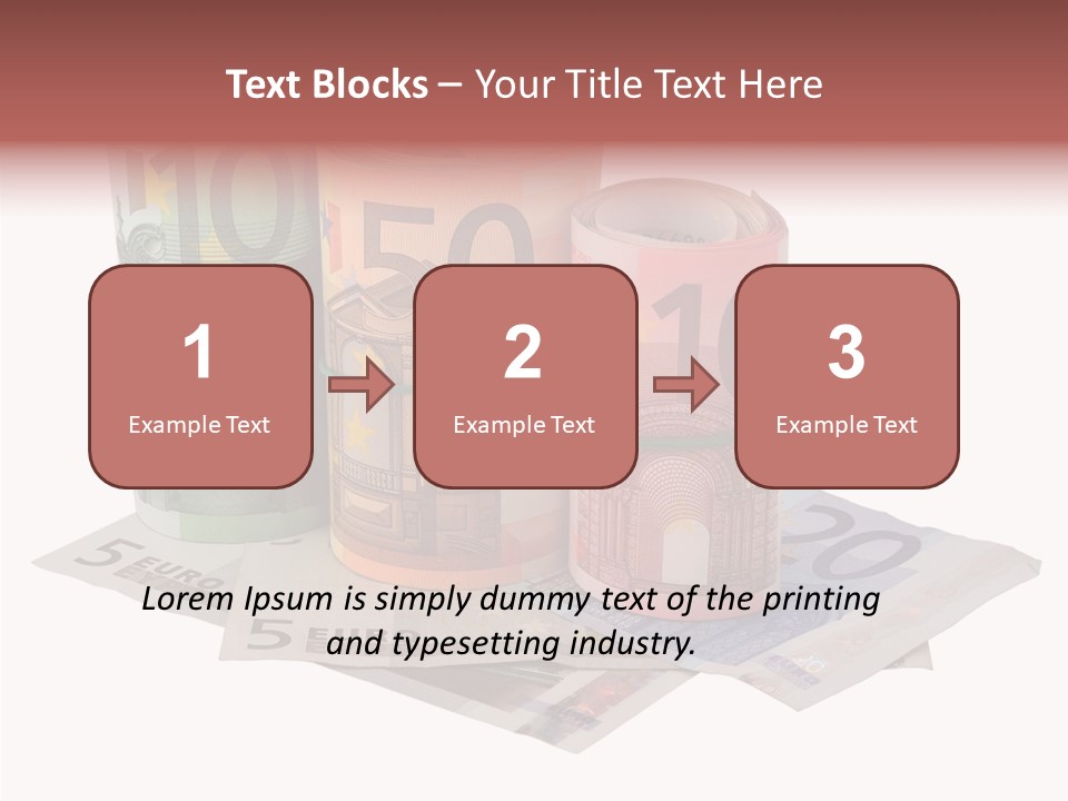 European Roll Euro PowerPoint Template
