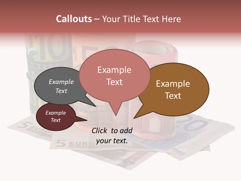 European Roll Euro PowerPoint Template