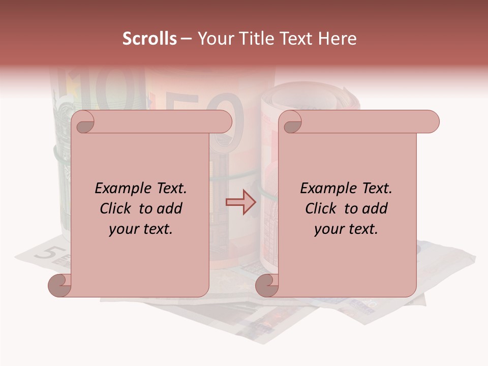 European Roll Euro PowerPoint Template