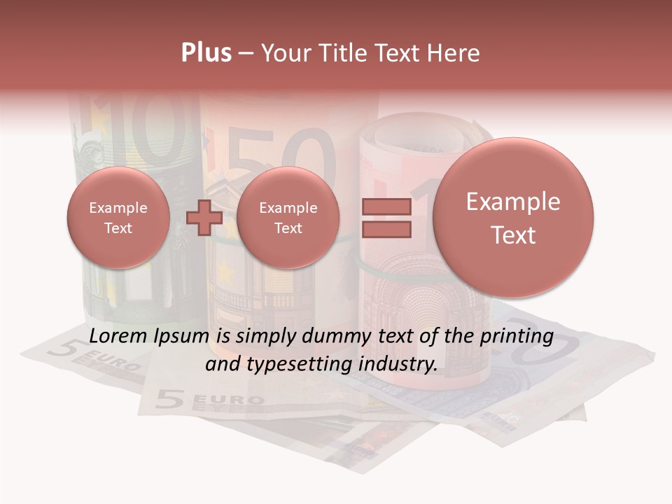 European Roll Euro PowerPoint Template