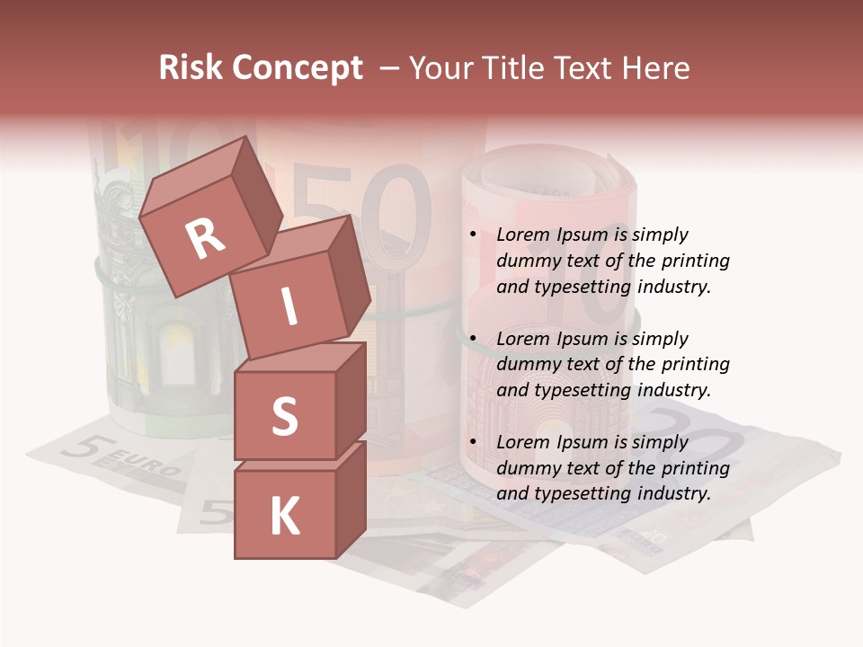 European Roll Euro PowerPoint Template