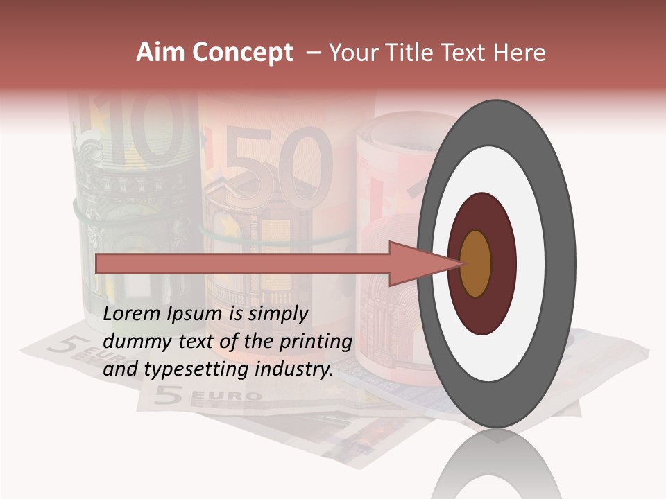 European Roll Euro PowerPoint Template