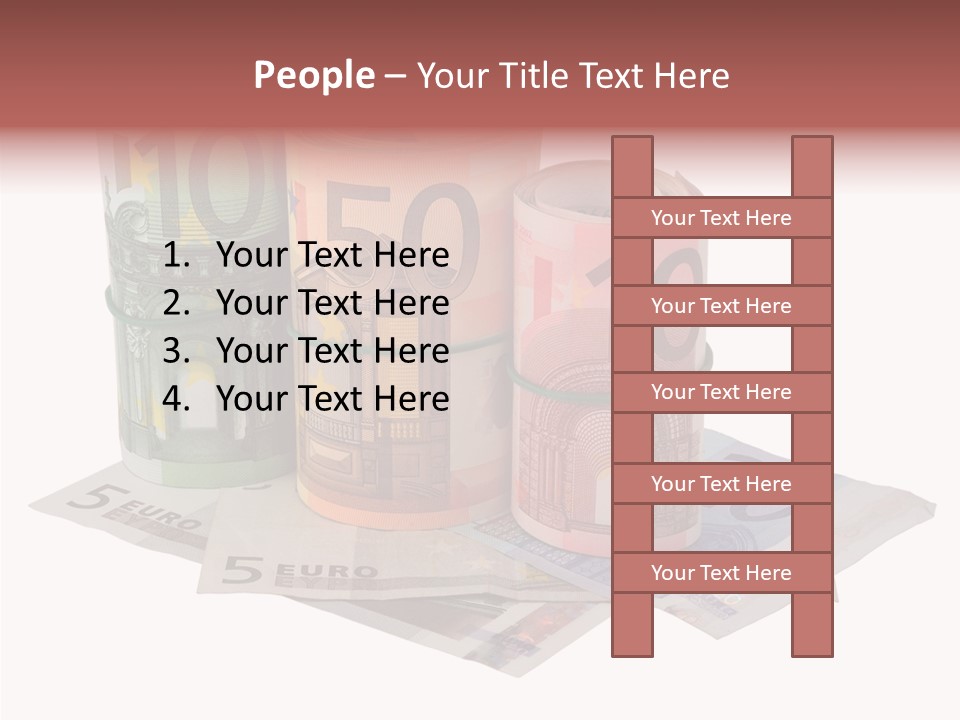 European Roll Euro PowerPoint Template