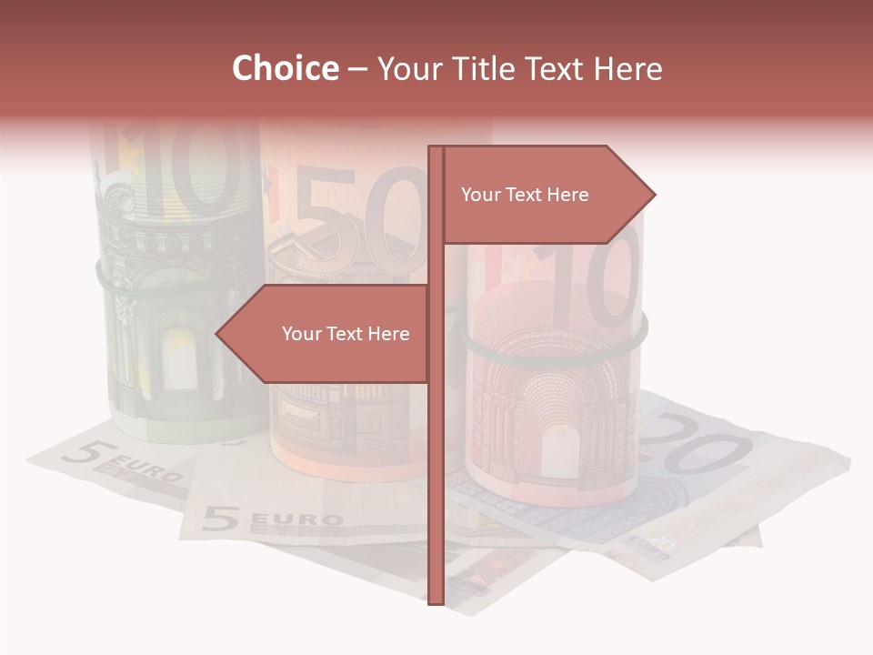 European Roll Euro PowerPoint Template