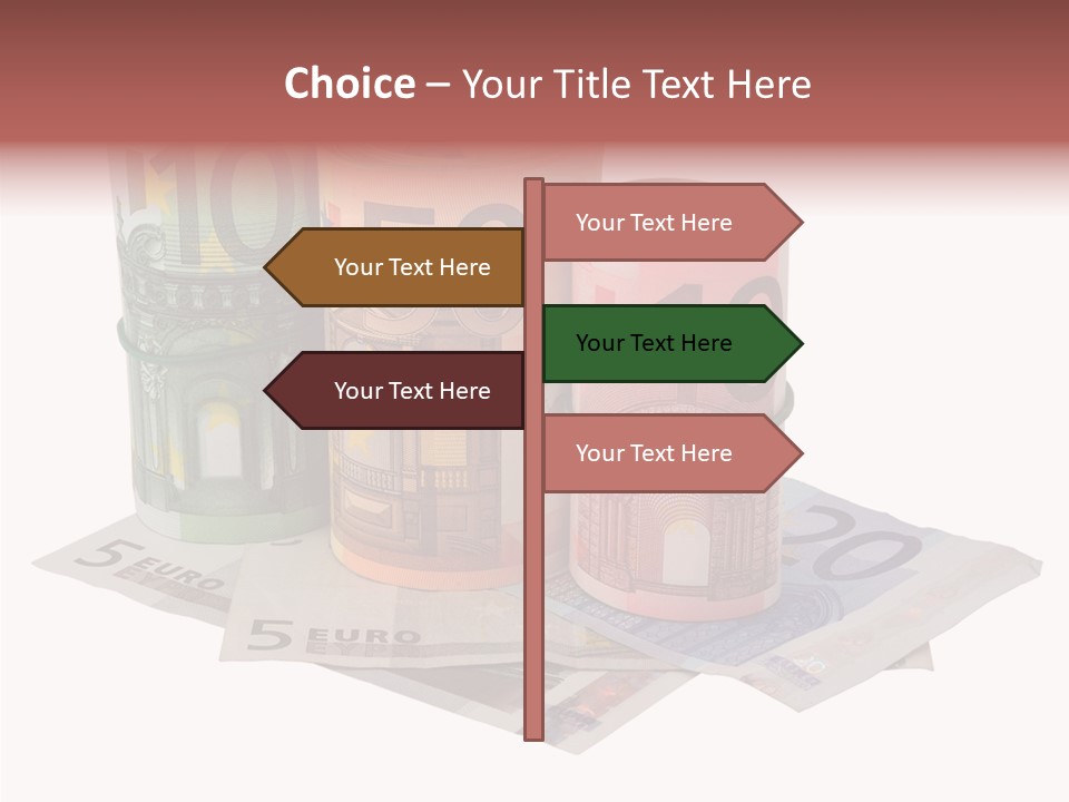 European Roll Euro PowerPoint Template