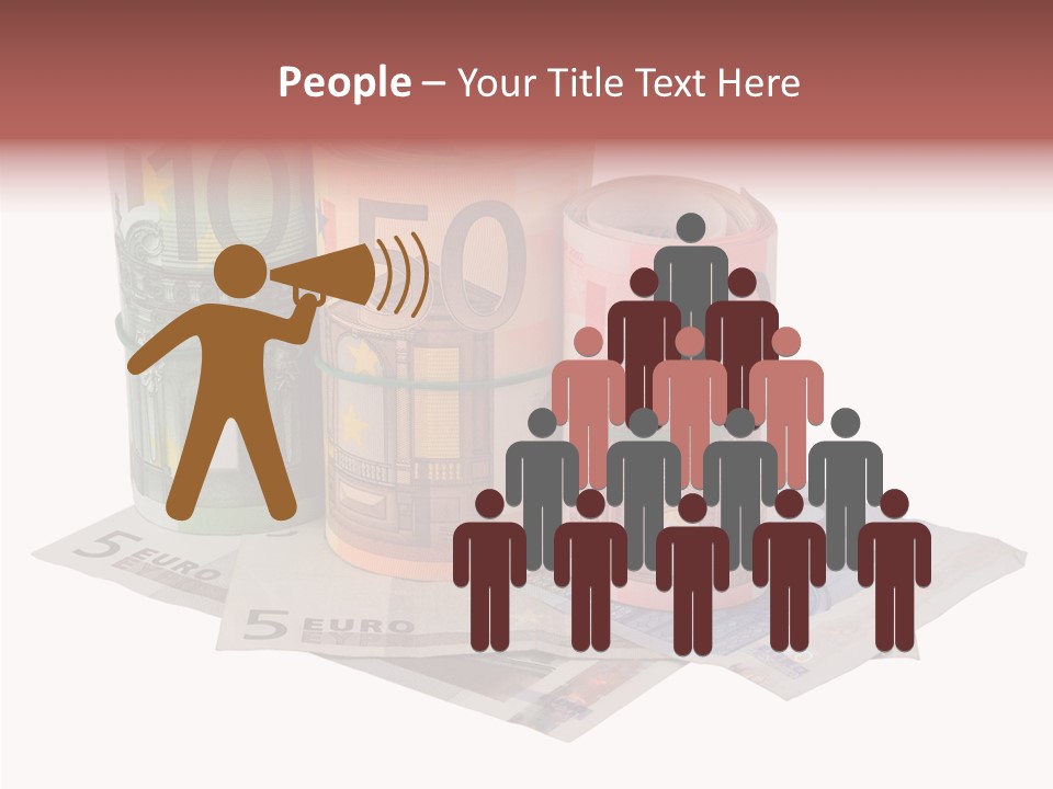 European Roll Euro PowerPoint Template