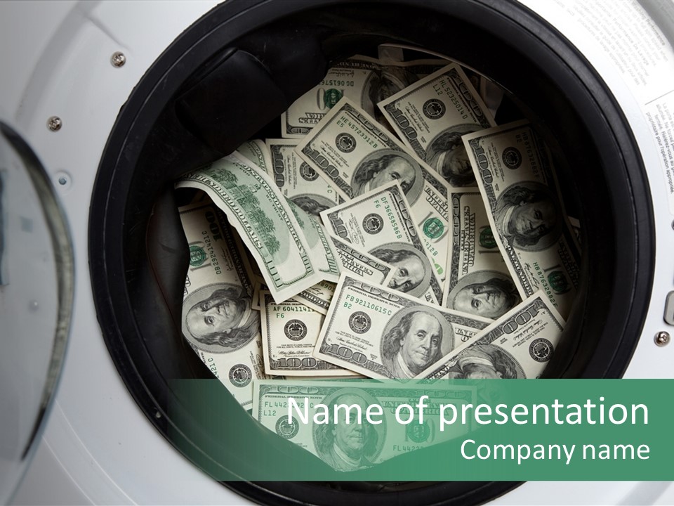 Money Laundry PowerPoint Template