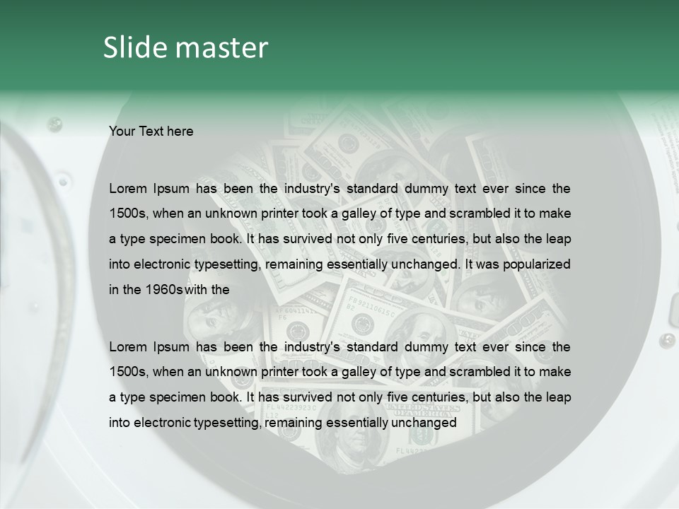 Money Laundry PowerPoint Template