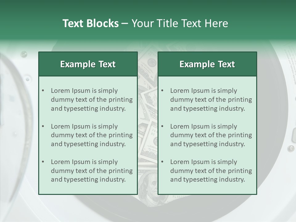 Money Laundry PowerPoint Template