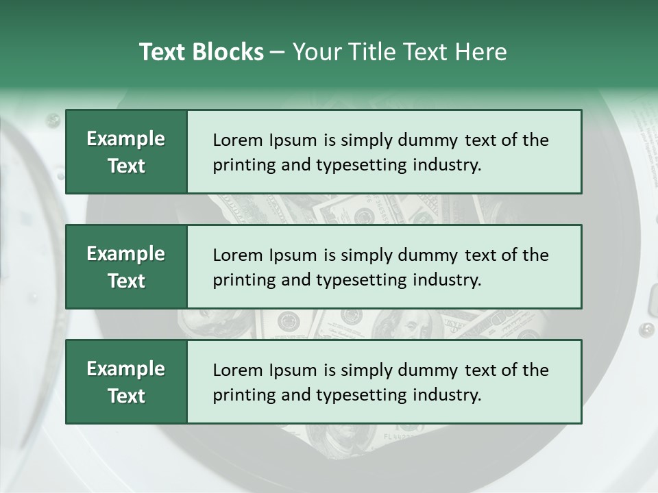 Money Laundry PowerPoint Template