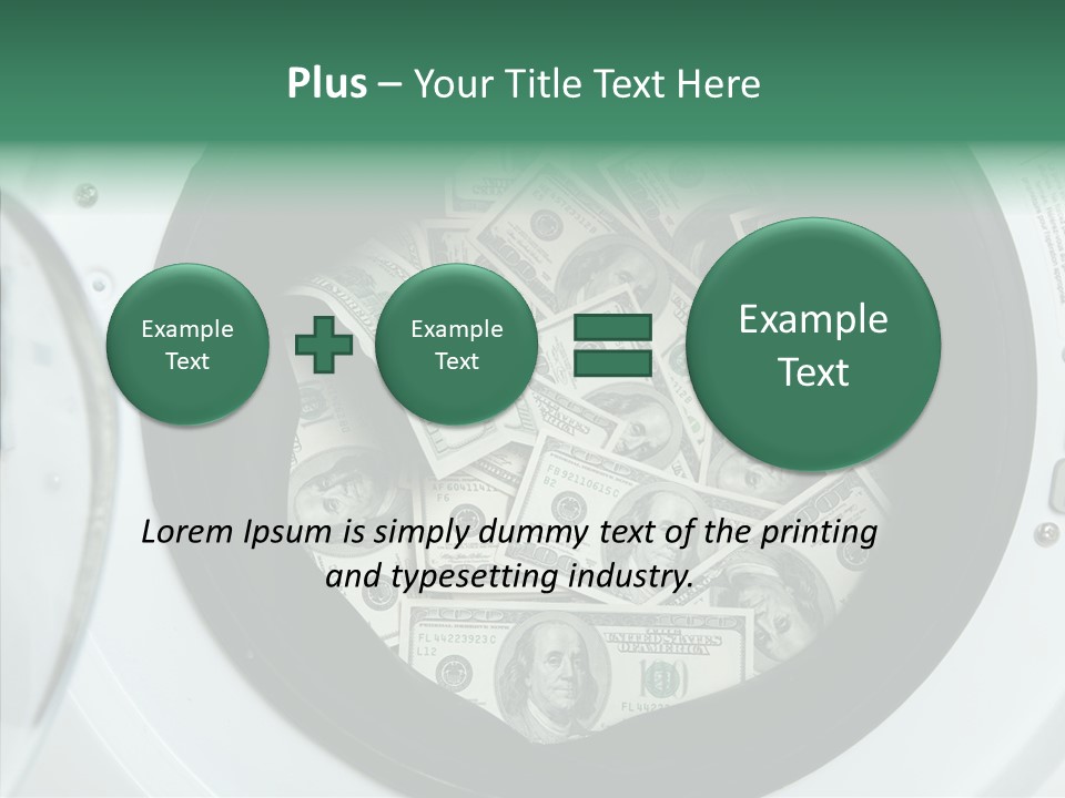 Money Laundry PowerPoint Template