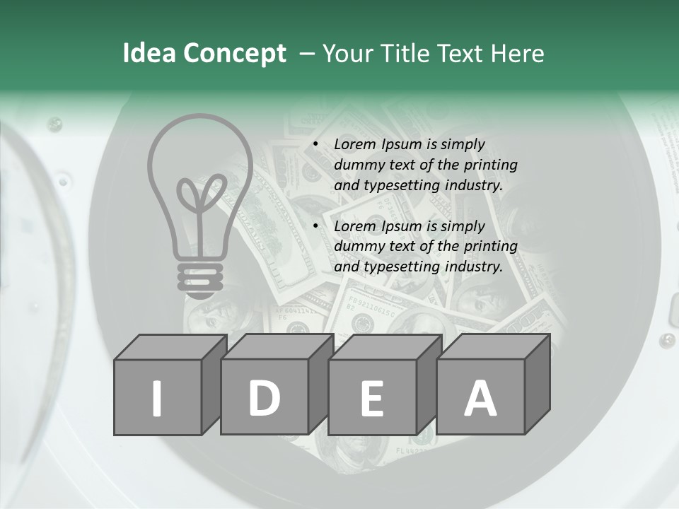 Money Laundry PowerPoint Template