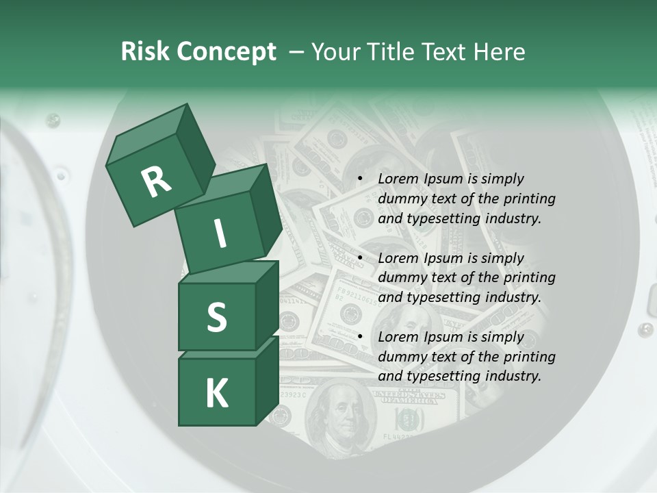 Money Laundry PowerPoint Template