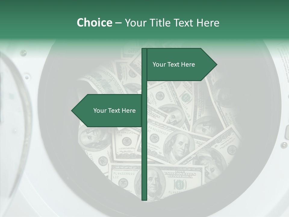 Money Laundry PowerPoint Template