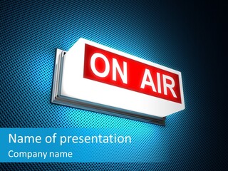 Radio On Air PowerPoint Template