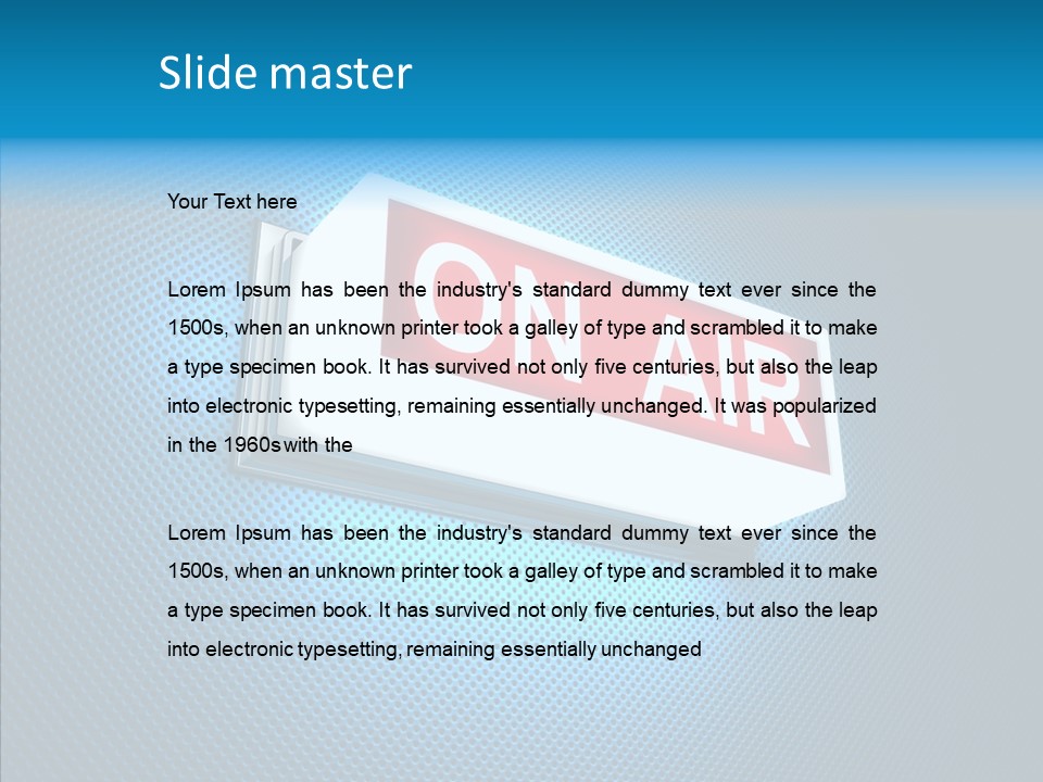 Radio On Air PowerPoint Template