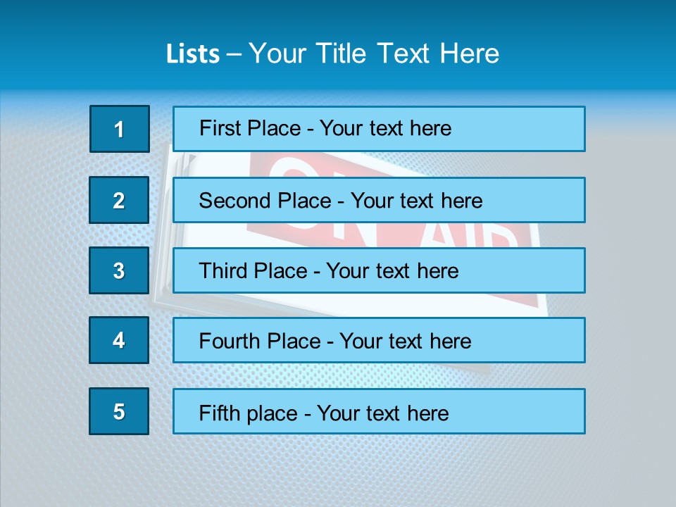 Radio On Air PowerPoint Template