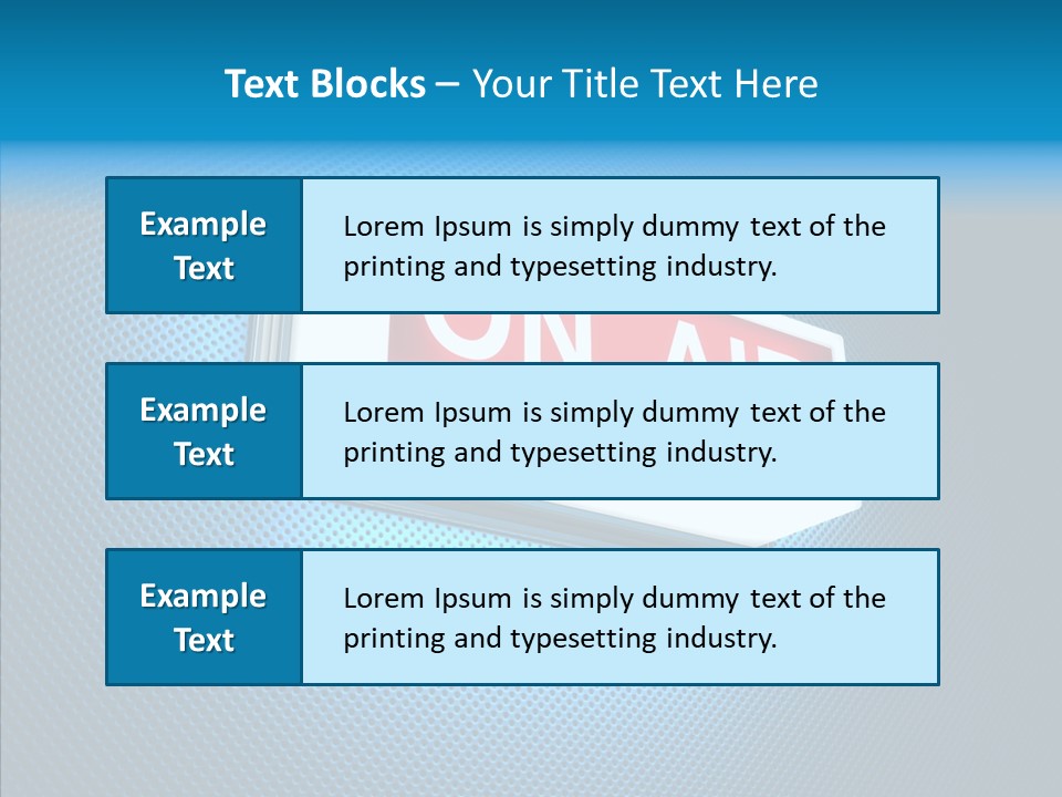 Radio On Air PowerPoint Template