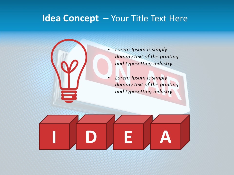 Radio On Air PowerPoint Template